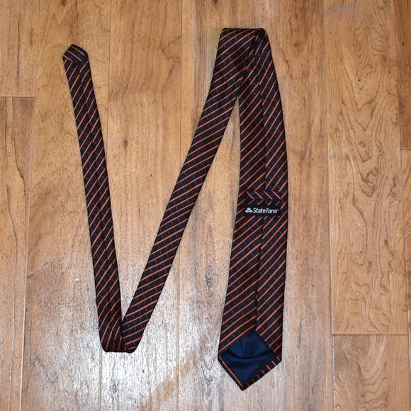 [Set of 2] State Farm San Francisco Giants Promotional Orange/Black Stripe Ties - Picture 7 of 9